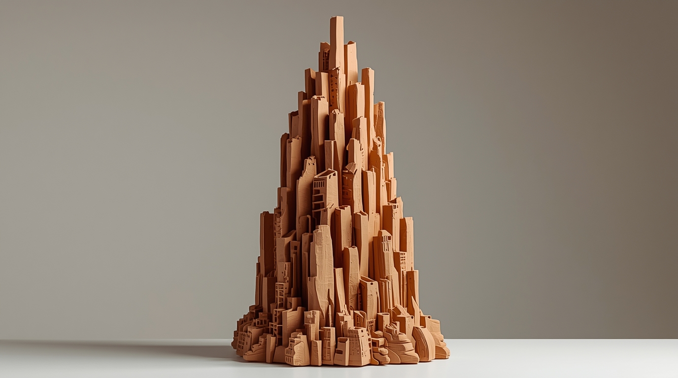 Building the City of Clay for a New Exhibition