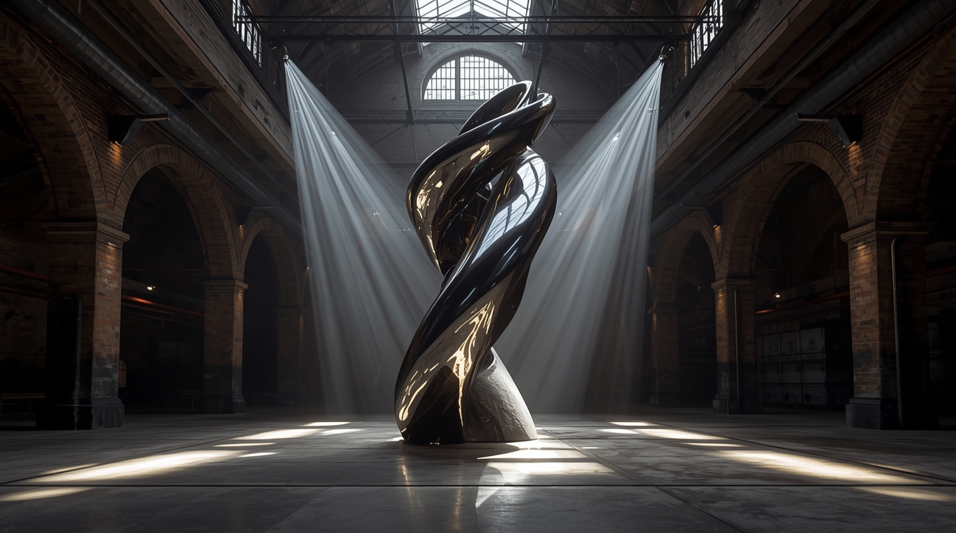 A Traveling Sculpture Exhibit of Concrete and Steel